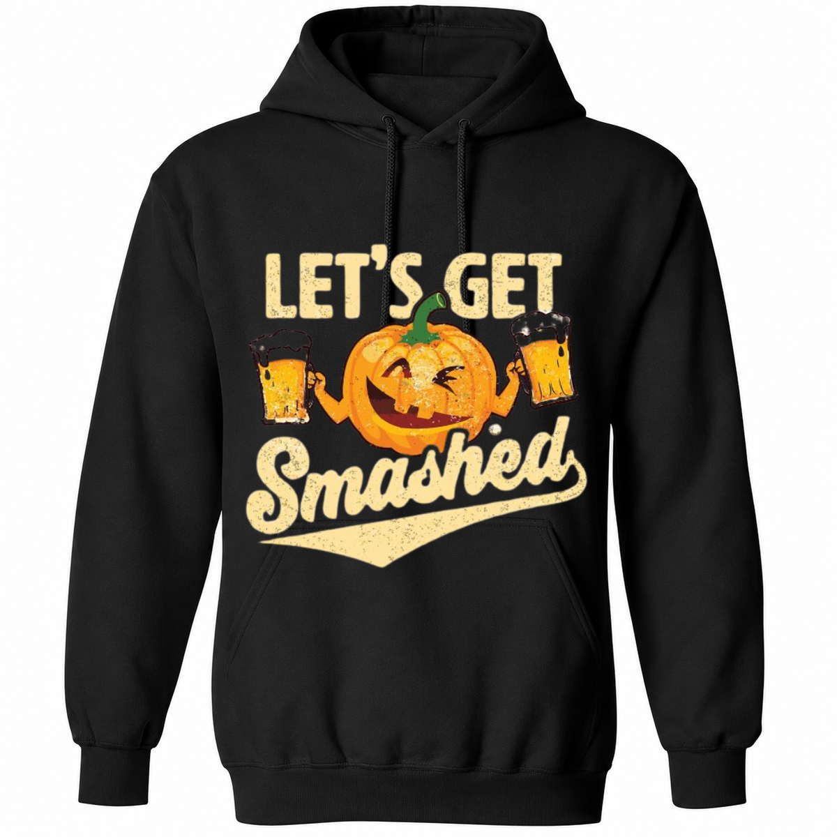 Let’s Get Smashed Halloween T-Shirt – Funny Pumpkin Graphic Tee – Spooky Season Shirt