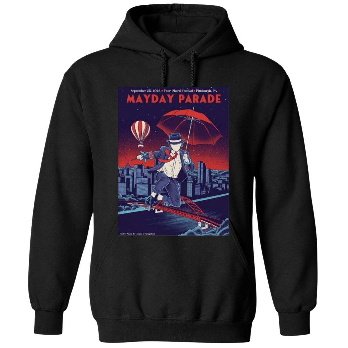 Mayday Parade Pittsburgh Four Chord Festival September 26 2026 T-Shirt