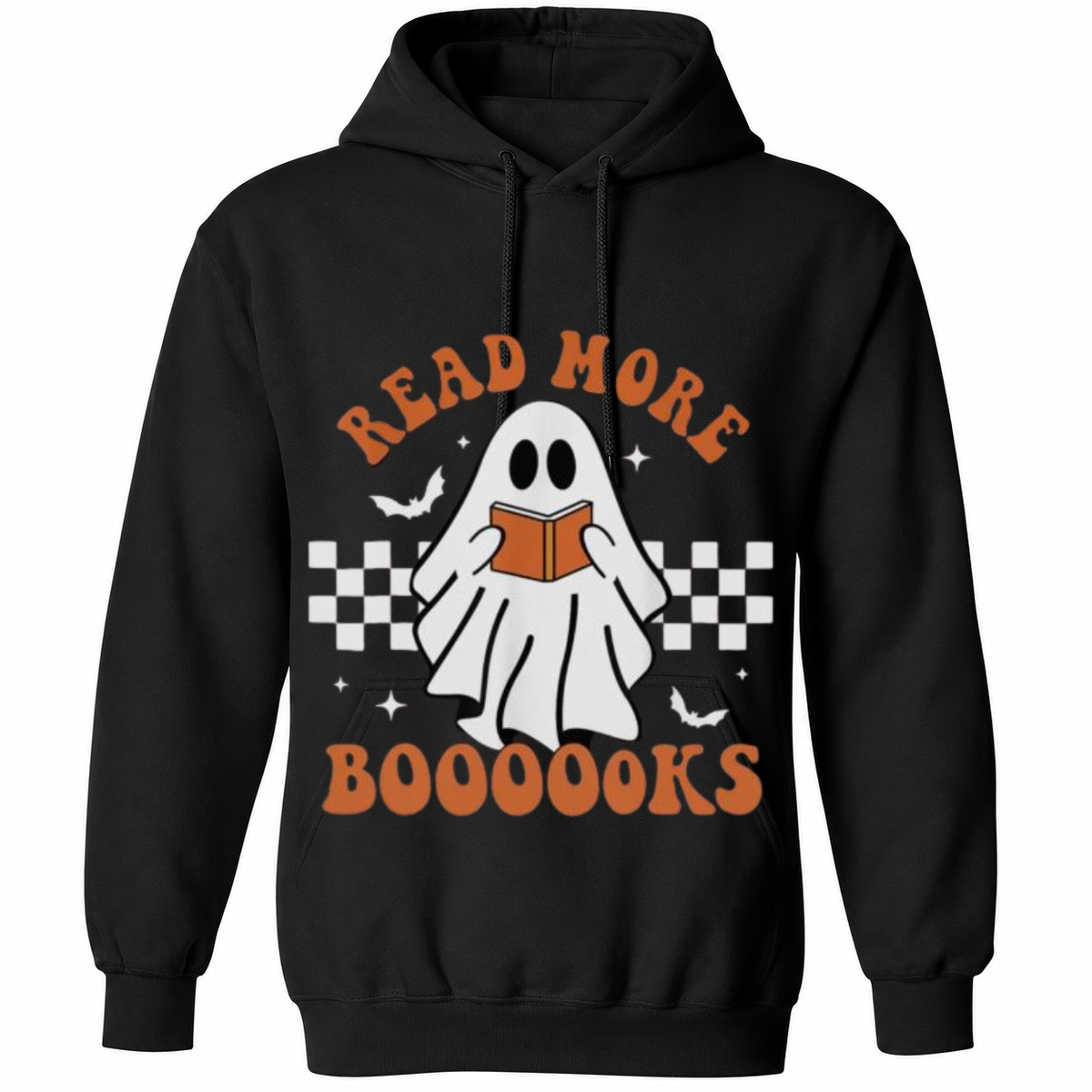 Read More Boooooks Halloween T-Shirt – Cute Reading Ghost Graphic Tee – Spooky Book Lover Shirt