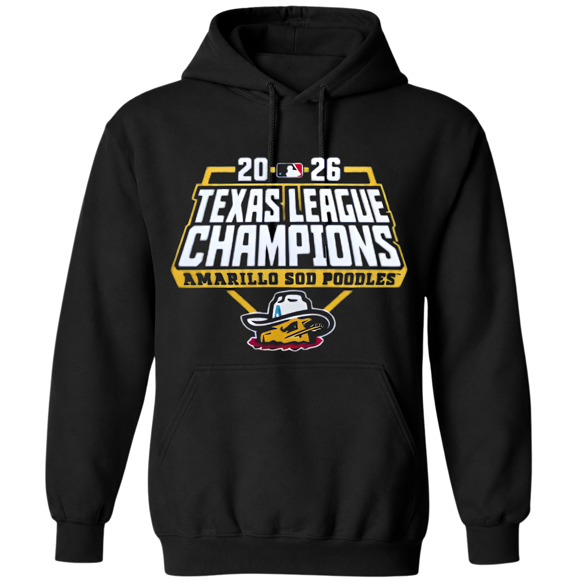 Amarillo Sod Poodles 2026 Texas League Champions Navy T-Shirt