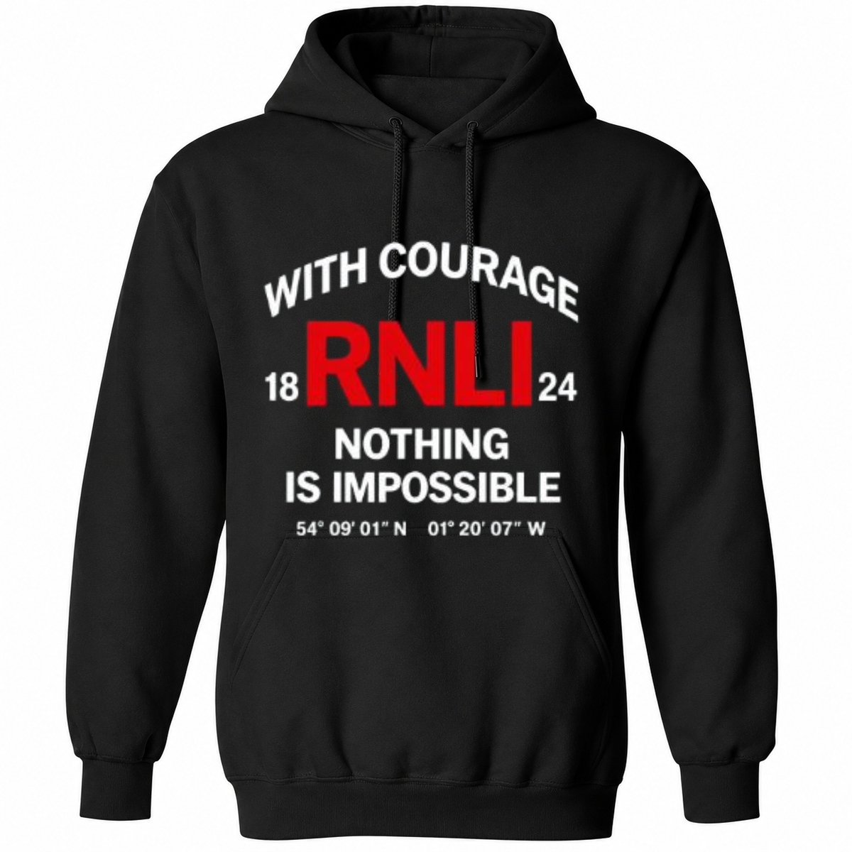With Courage Nothing Is Impossible RNLI T Shirt