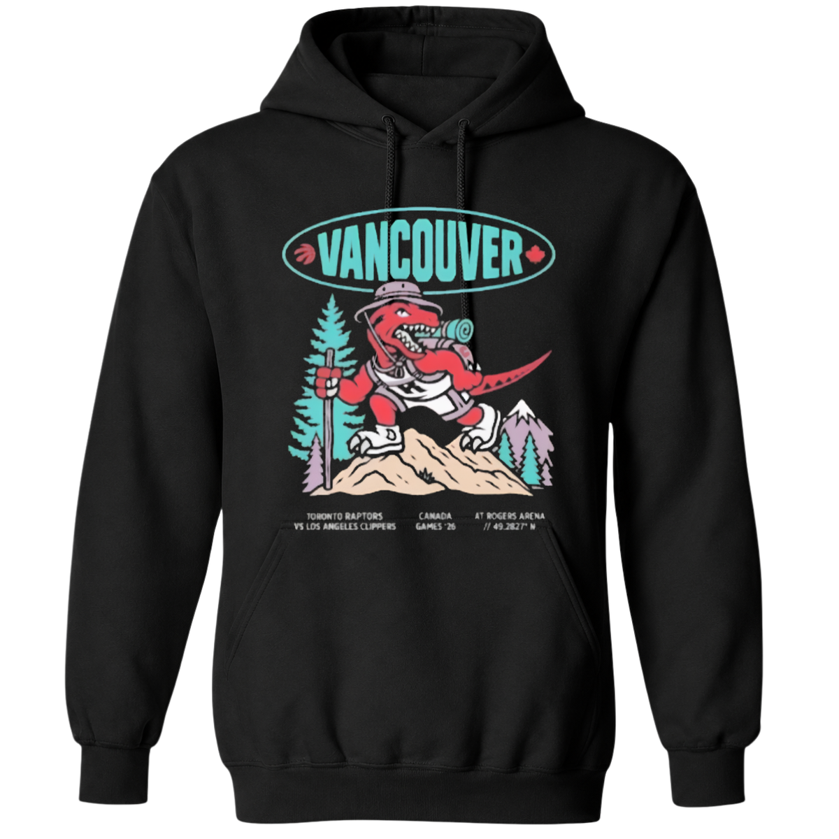 Toronto Raptors Vancouver Canada Games T-Shirt