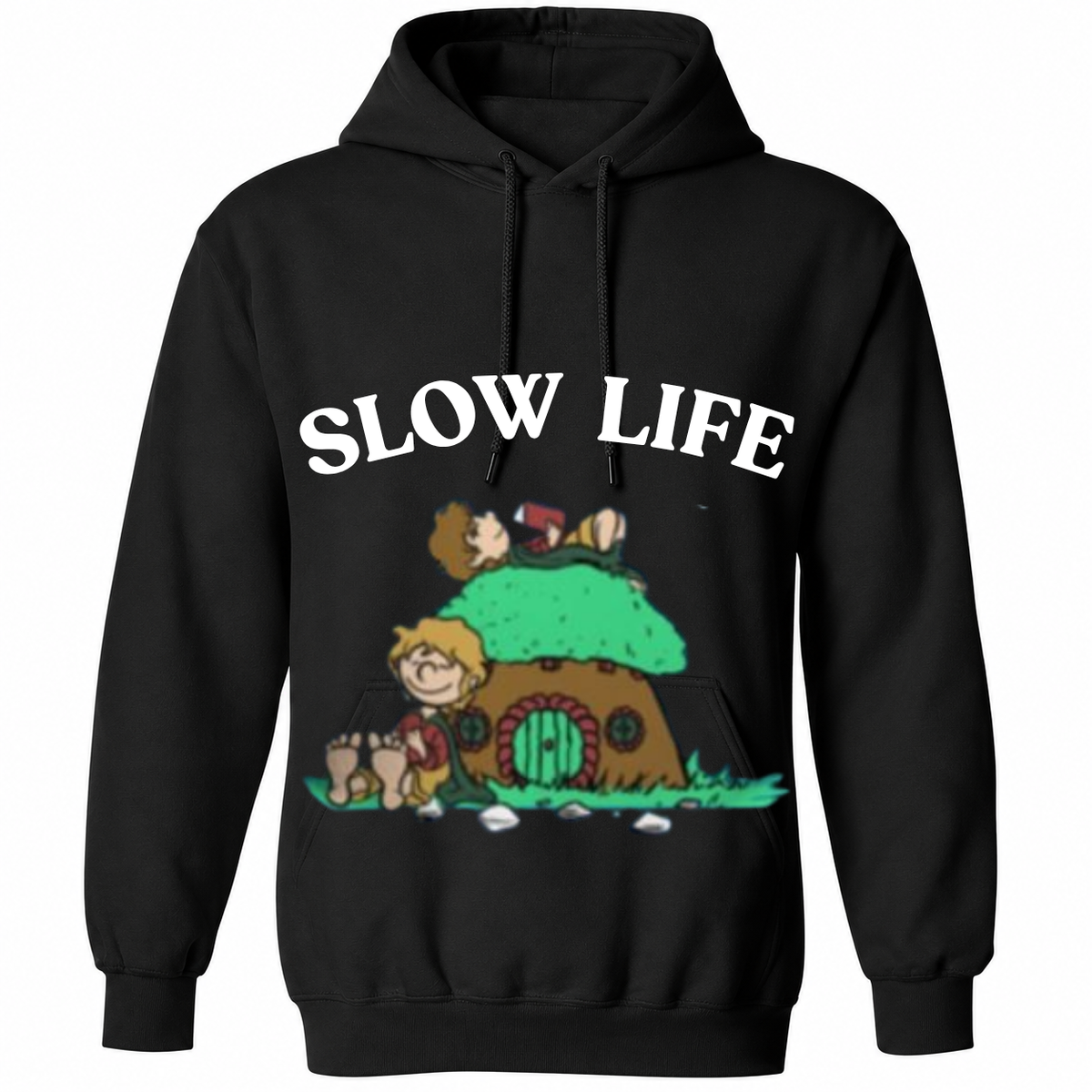 Slow Life T-Shirt – Cute Cozy Cottage Nature Graphic Tee – Relaxed Lifestyle Shirt