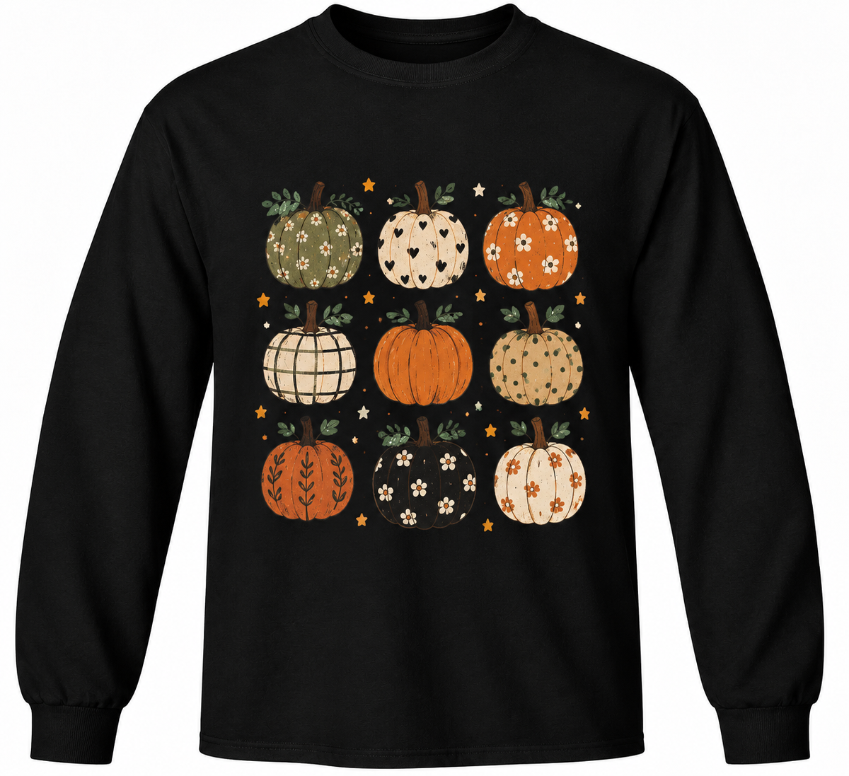 Halloween Pumpkin Patch Graphic T-Shirst