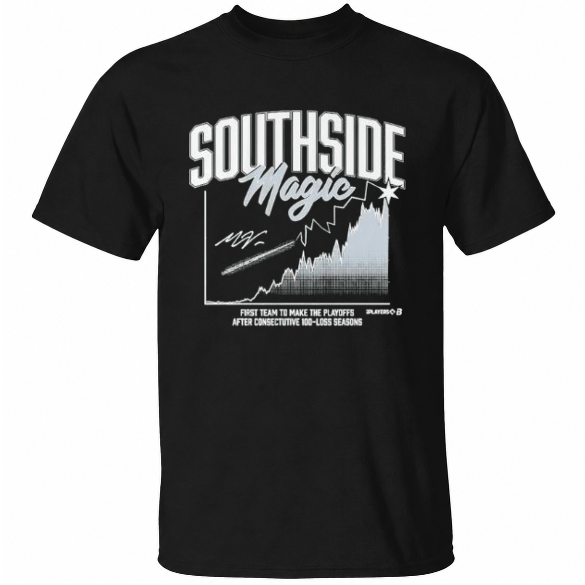 Chicago Baseball South Side Magic Playoff Probability Chart T-Shirt