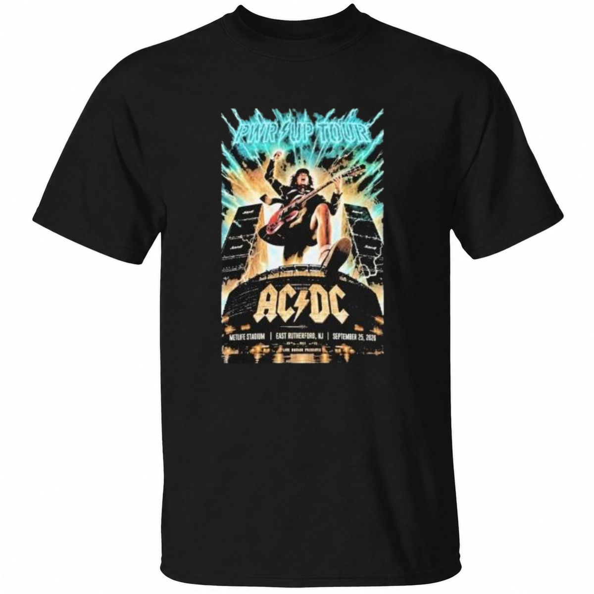 Acdc East Rutherford Nj Event Metlife Stadium September 25 2026 Poster T-Shirt