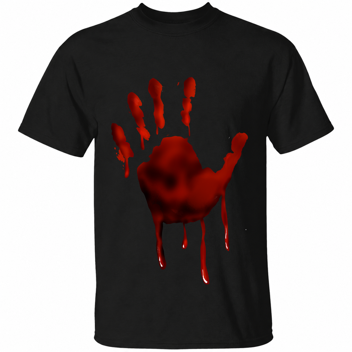 Bloody Handprint Halloween T-Shirt – Horror Graphic Tee