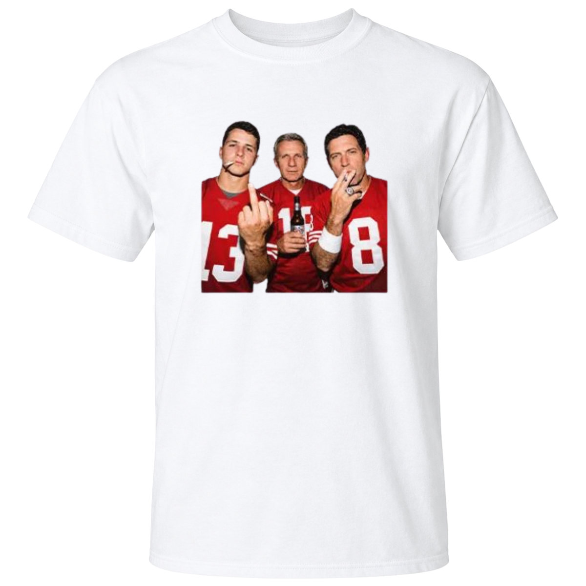 San Francisco Football Brock Purdy Joe Montana Dwight Clark T Shirst