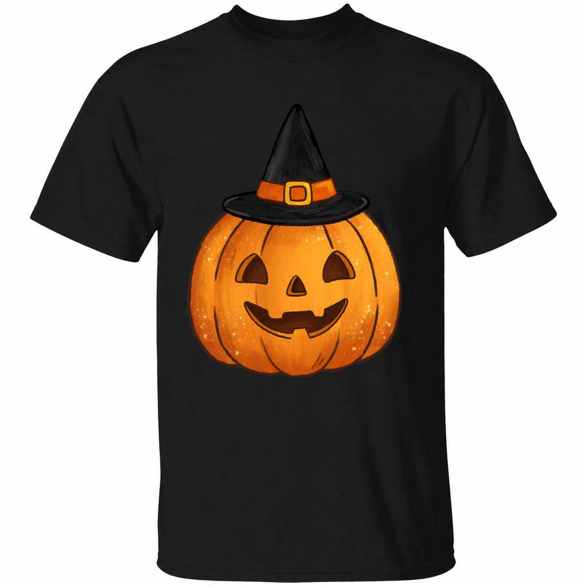 Witch Pumpkin Halloween T-Shirt – Cute Jack O’ Lantern Graphic Tee – Spooky Halloween Shirt