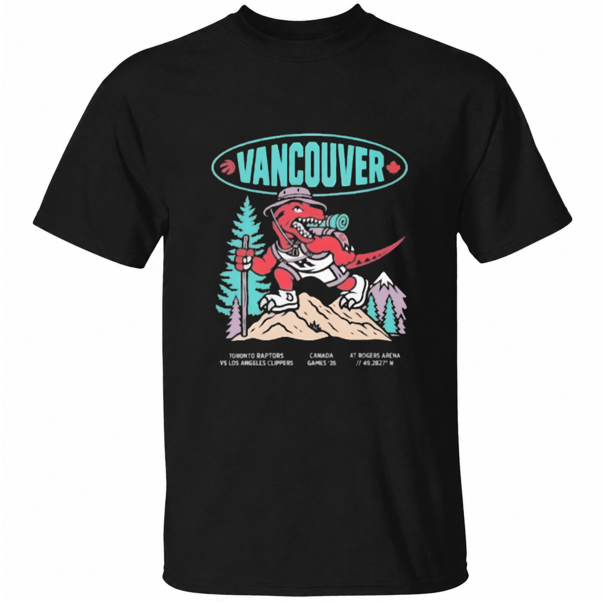 Toronto Raptors Vancouver Canada Games T-Shirt