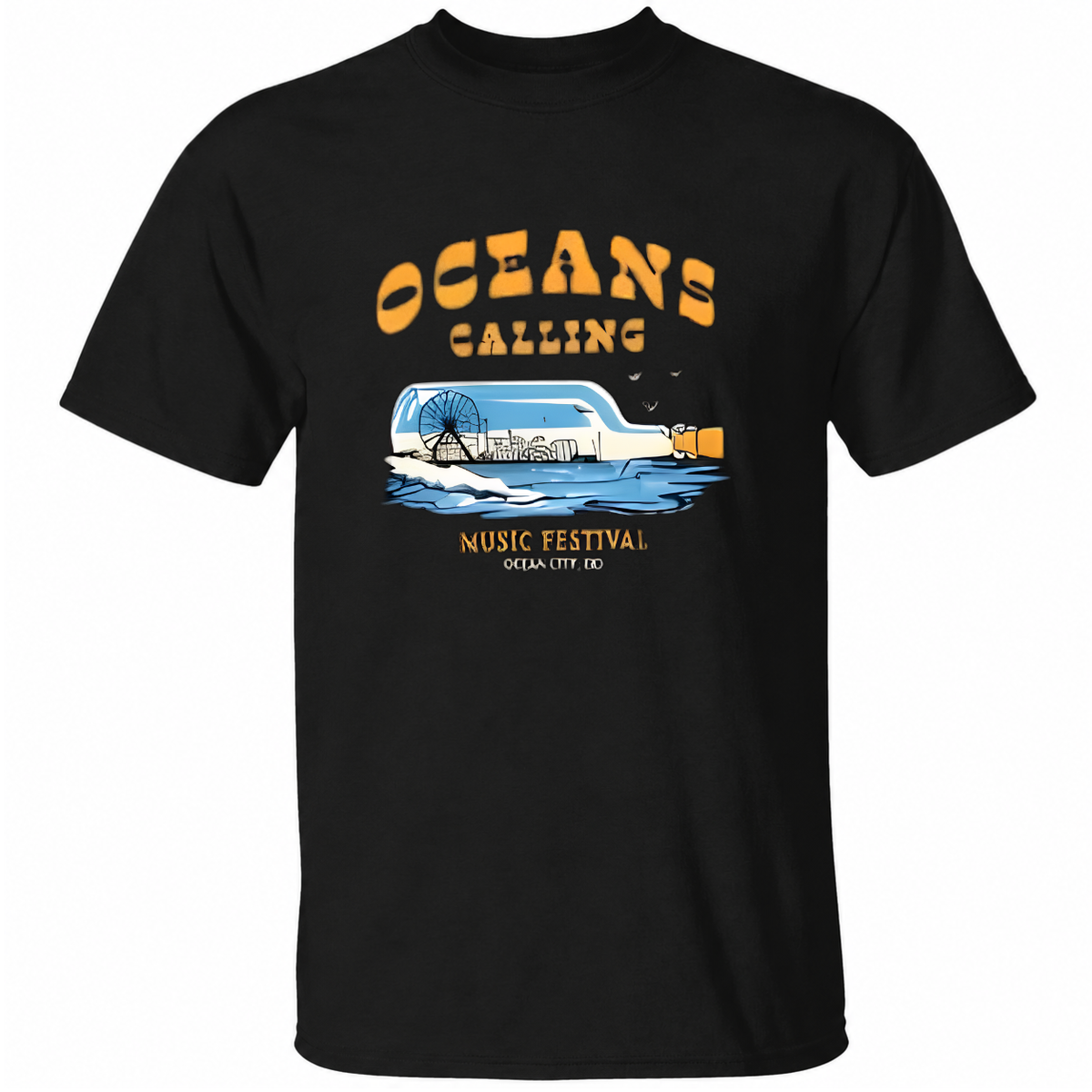 Oceans Calling Festival 2026 In Ocean City MD On September 25-27 2026 Bottle Lineup T-Shirt