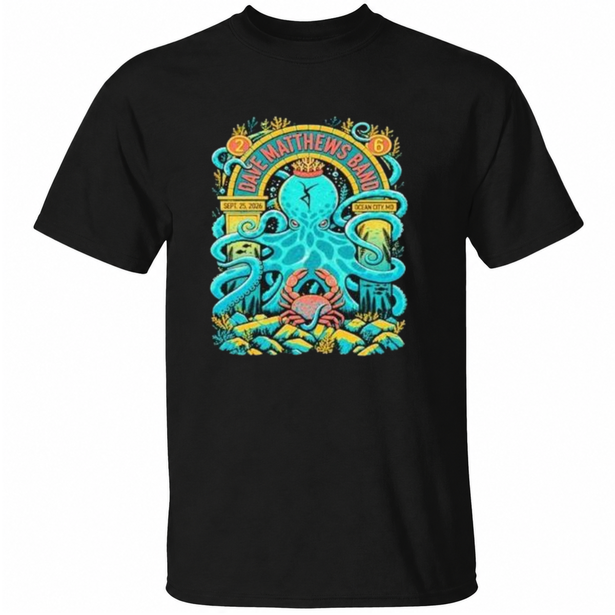 Dave Matthews Band Oceans Calling Festival 2026 Ocean City Md T-Shirt
