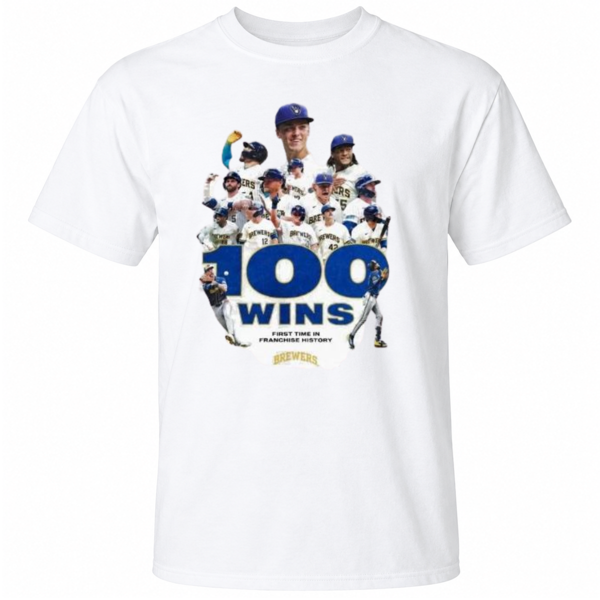 Milwaukee Brewers 100 Wins First Time In Franchise History 2026 T-Shirt
