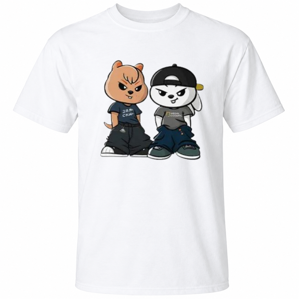 Stray Kids SKZOO Characters Han Quokka And Leebit T Shirt