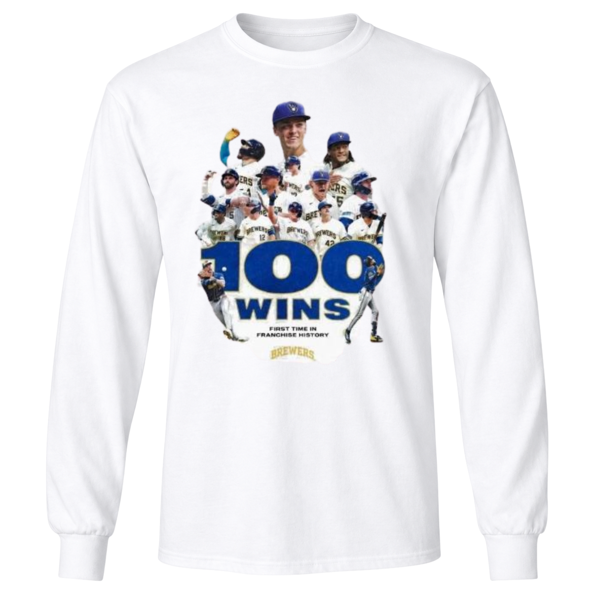Milwaukee Brewers 100 Wins First Time In Franchise History 2026 T-Shirt