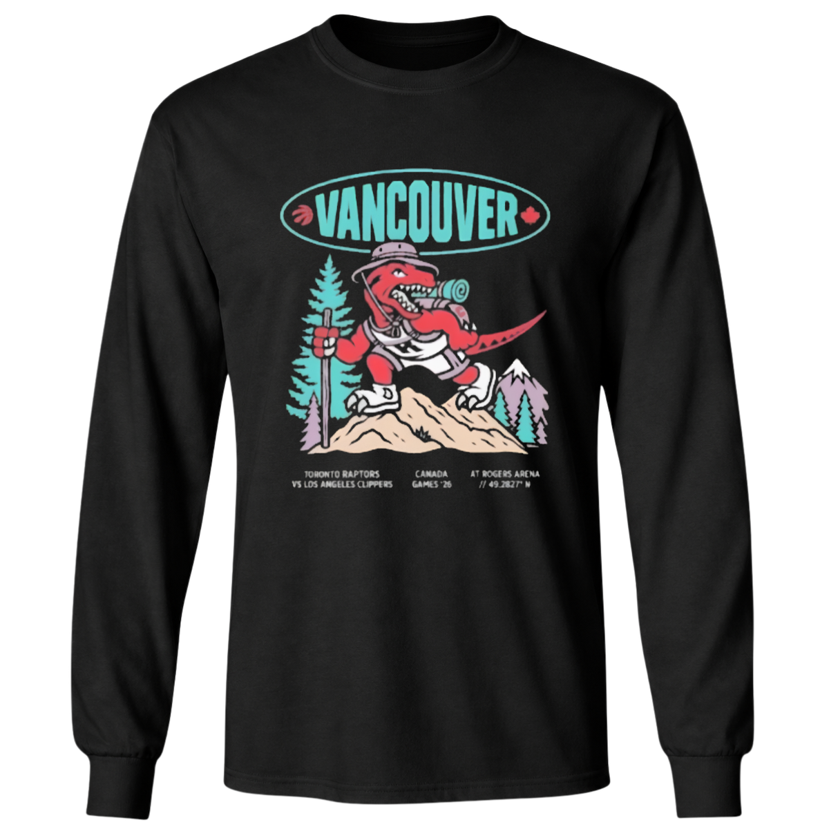 Toronto Raptors Vancouver Canada Games T-Shirt