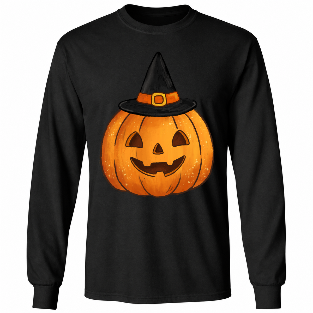 Witch Pumpkin Halloween T-Shirt – Cute Jack O’ Lantern Graphic Tee – Spooky Halloween Shirt