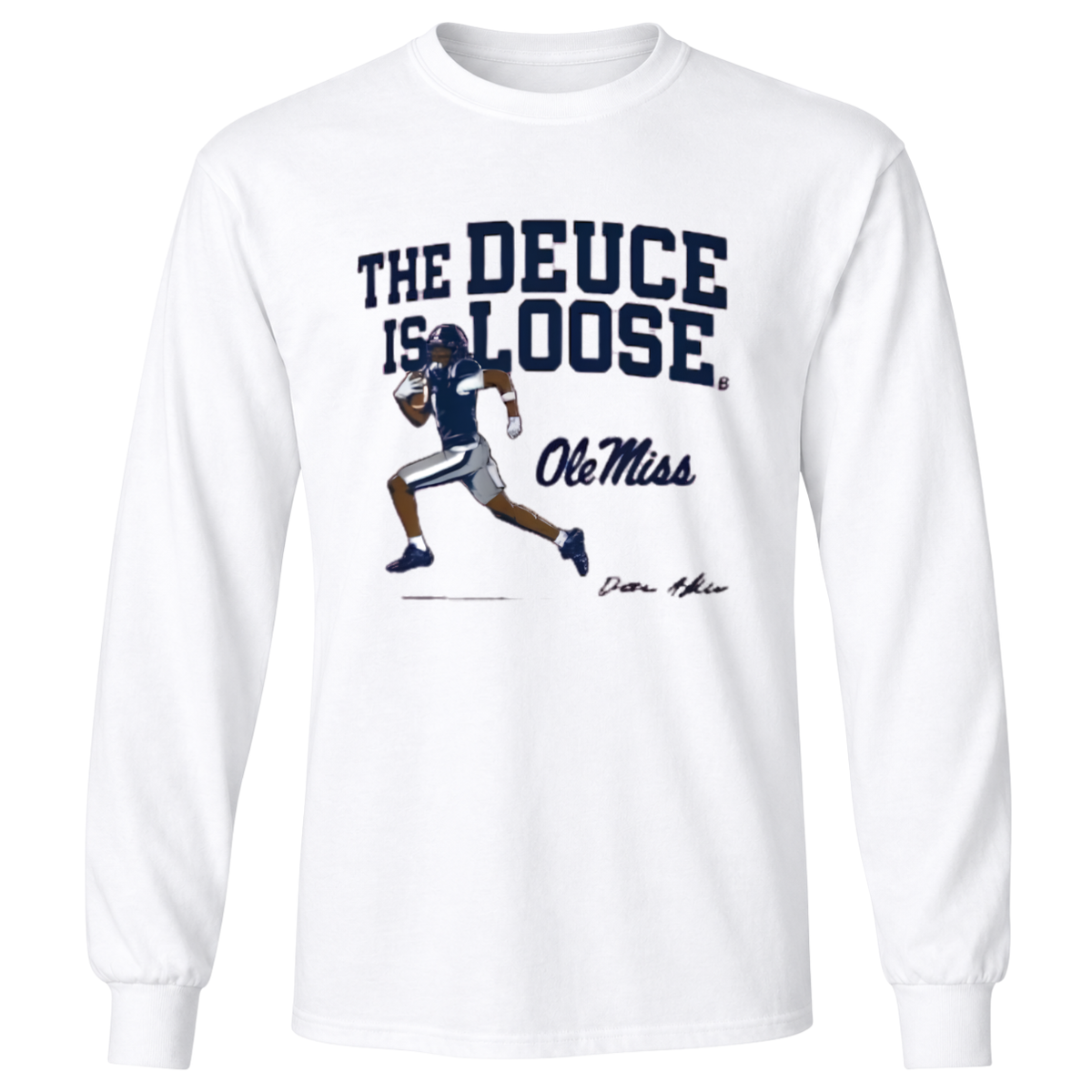 Ole Miss Football Deuce Alexander The Is Loose T-Shirt