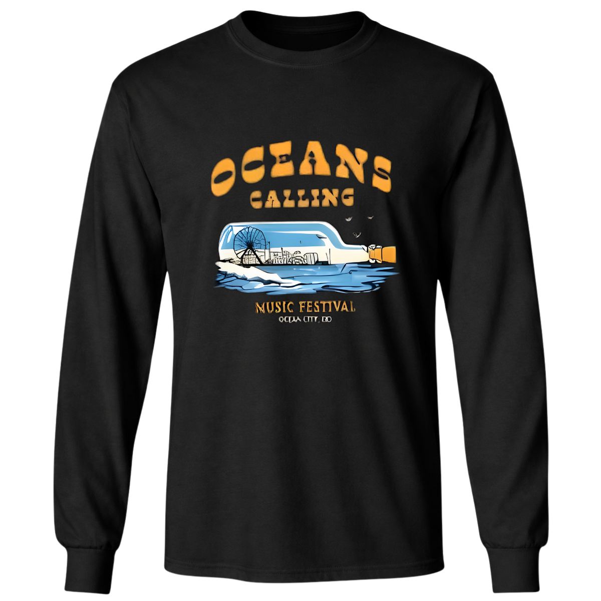 Oceans Calling Festival 2026 In Ocean City MD On September 25-27 2026 Bottle Lineup T-Shirt