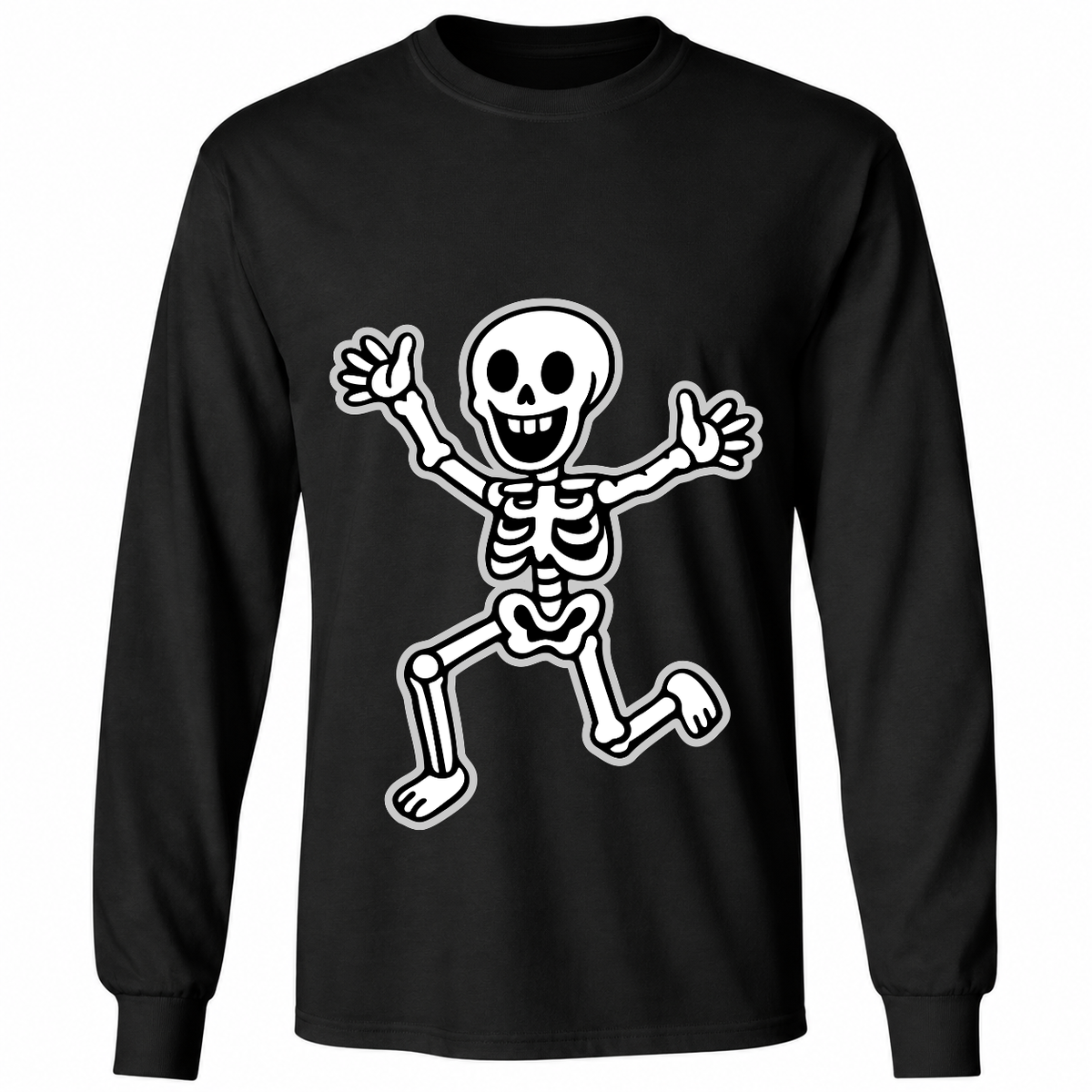 Funny Dancing Skeleton Halloween T-Shirt – Cute Spooky Skeleton Graphic Tee – Halloween Shirt
