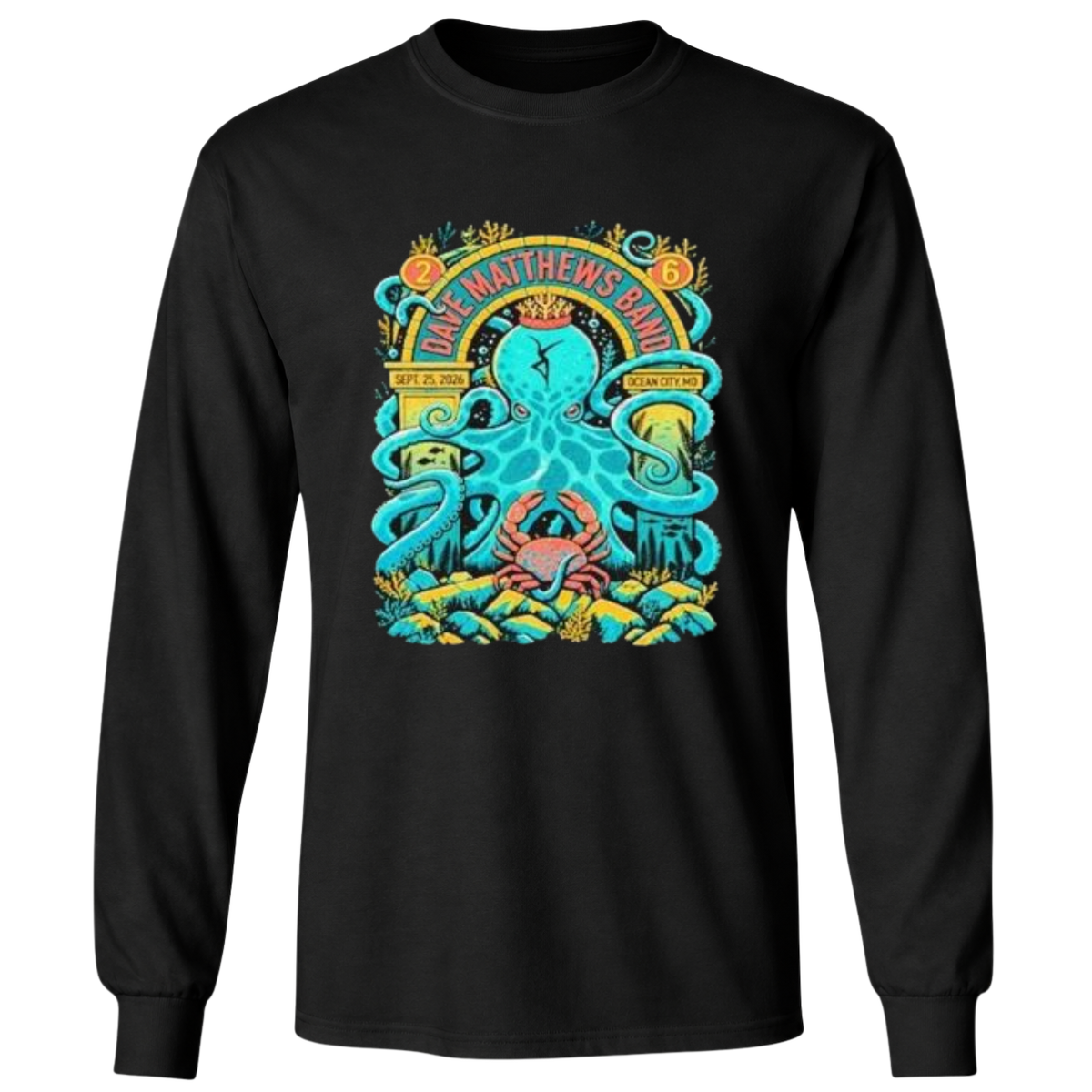Dave Matthews Band Oceans Calling Festival 2026 Ocean City Md T-Shirt