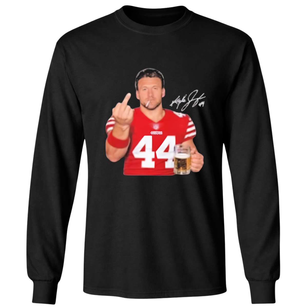 Kyle Juszczyk Drinking Middle Finger T-Shirt