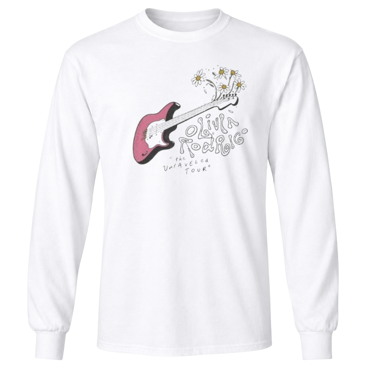 Olivia Rodrigo The Unraveled Tour Guitar T-Shirt