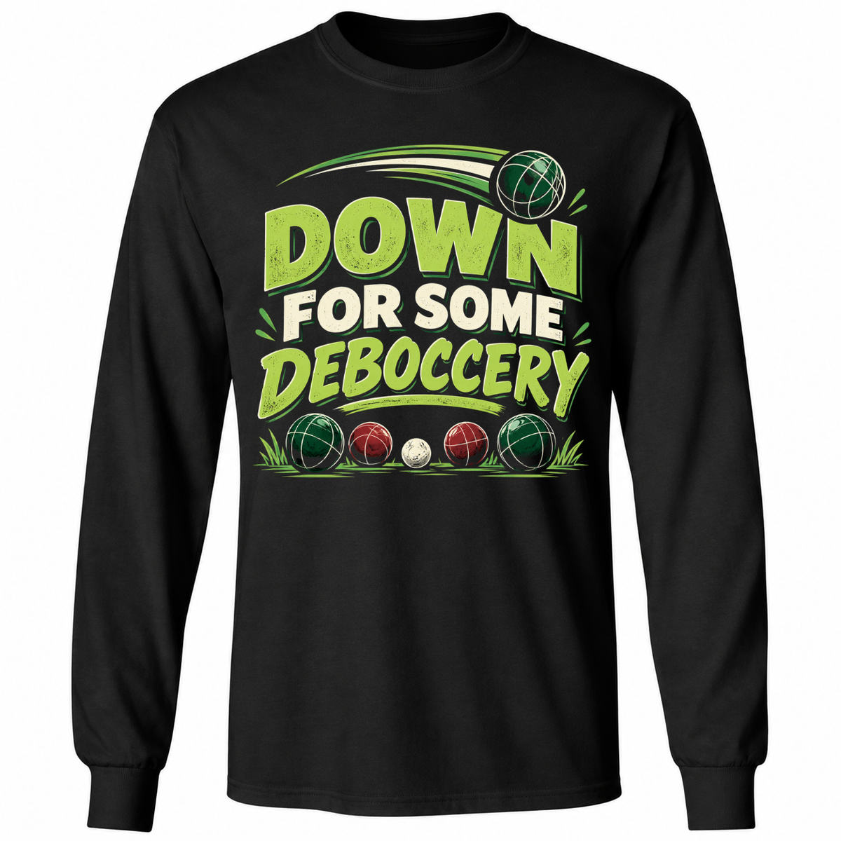 Down for Some Deboccery T-Shirt – Funny Bocce Ball Graphic Tee – Bocce Lover Gift