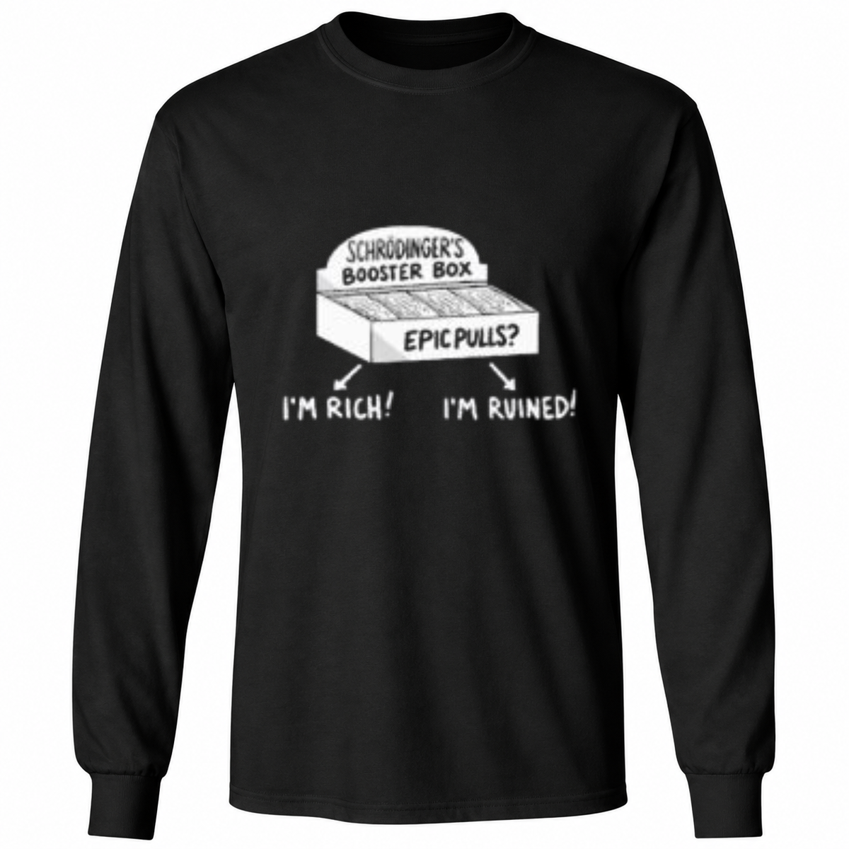 Schrödinger’s Booster Box Epic Pulls I’m Rich I’m Ruined Shirt