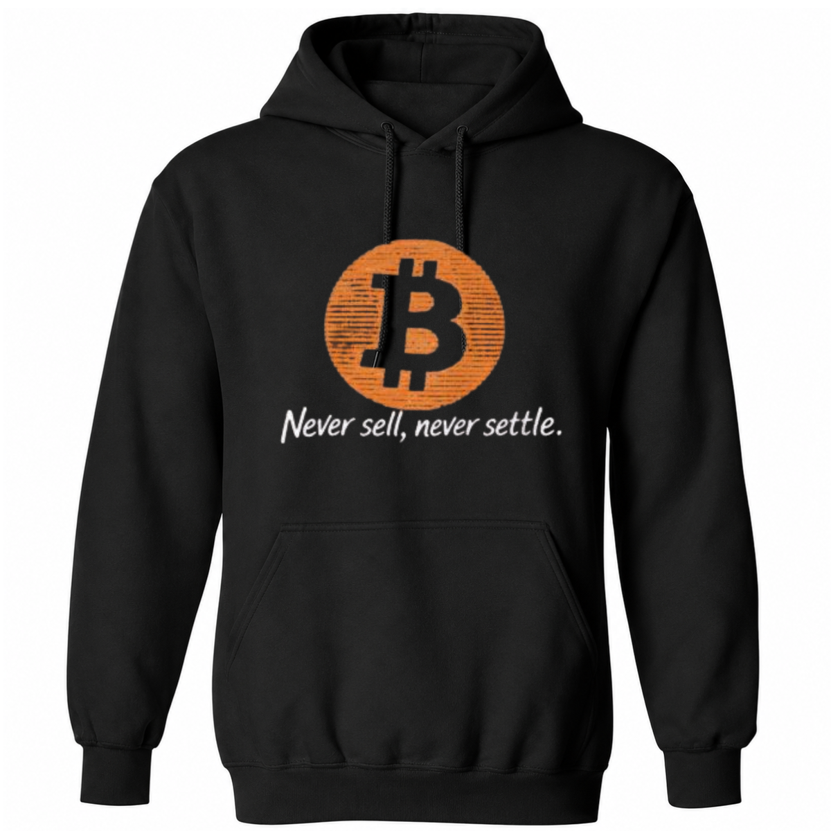 Back Bitcoin Never Sell Never Settle Shirt