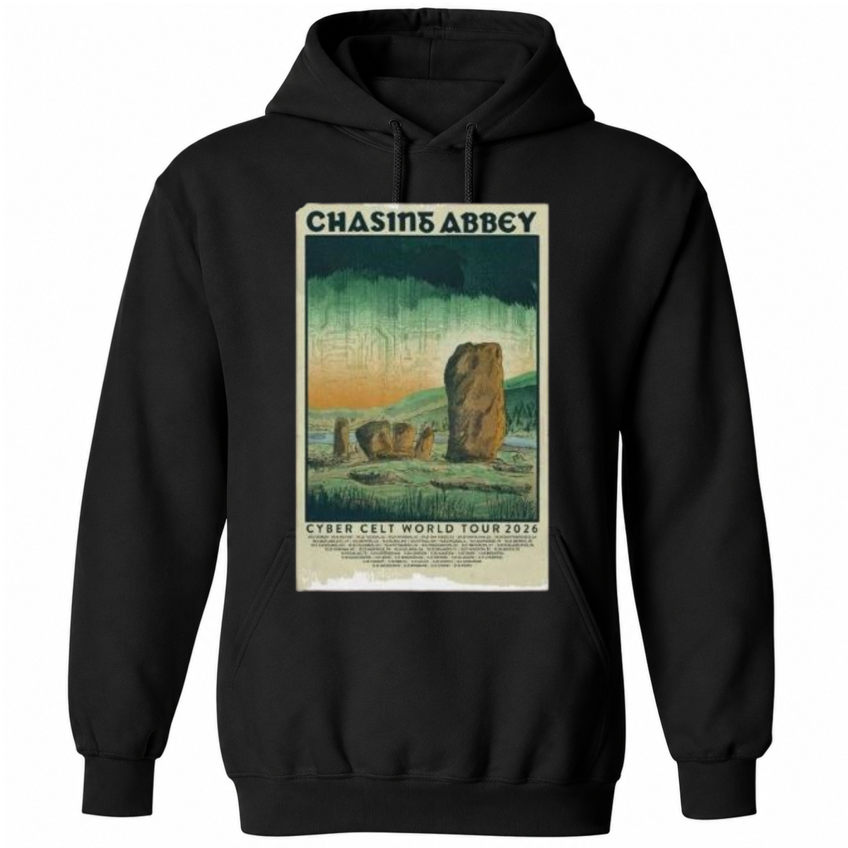 Chasins Abbey Cyber Celt World Tour 2026 Poster T-Shirt