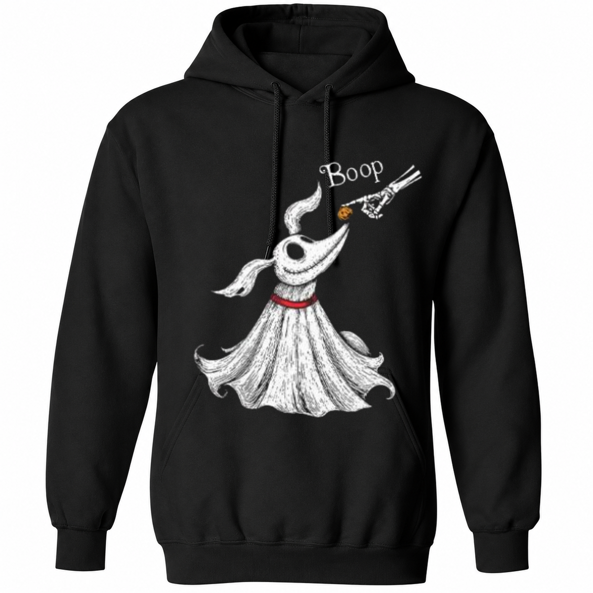 Zero Dog Boop Halloween Skeleton Hand Ghost Dog T Shirt