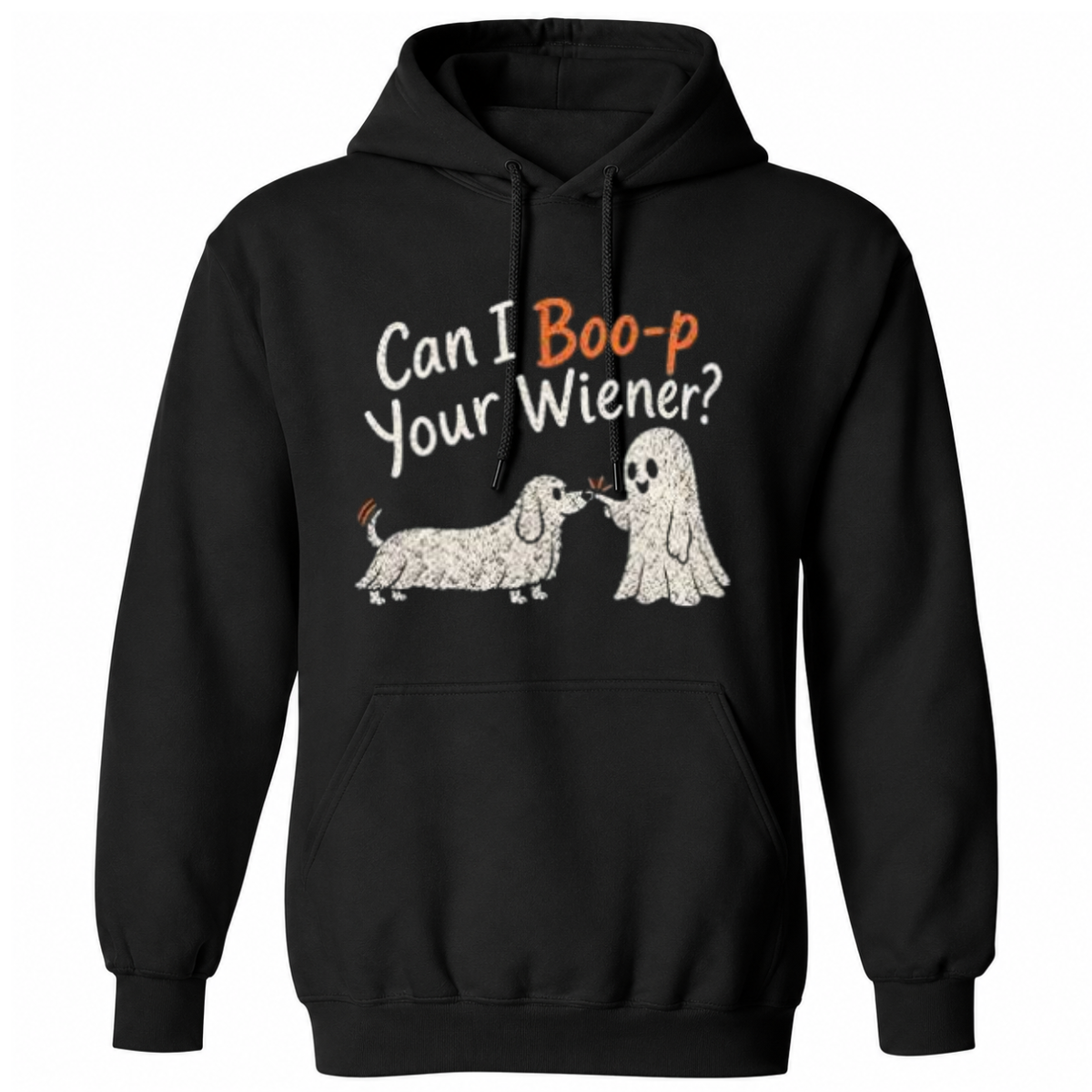 Can I Boo-p Your Wiener Dachshund Ghost Halloween T Shirt