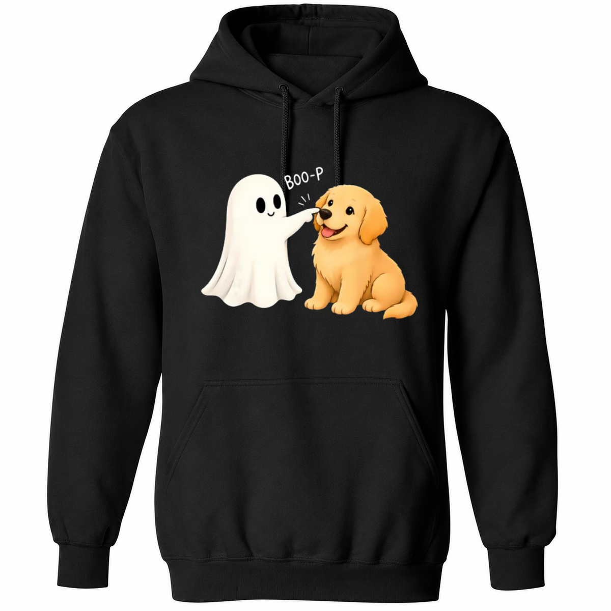 Boo-P Cute Ghost & Golden Retriever Halloween T-Shirt – Funny Spooky Dog Lover Graphic Tee