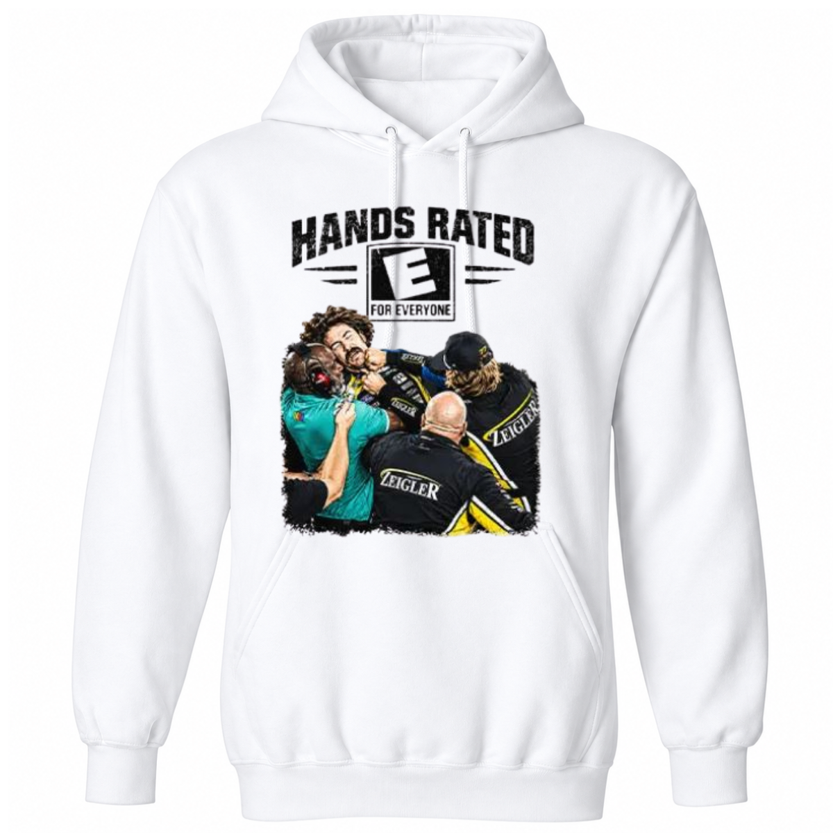 Hands Rated E For Everyone Ryan Blaney Vs Carson Hocevar Racing T Shirt