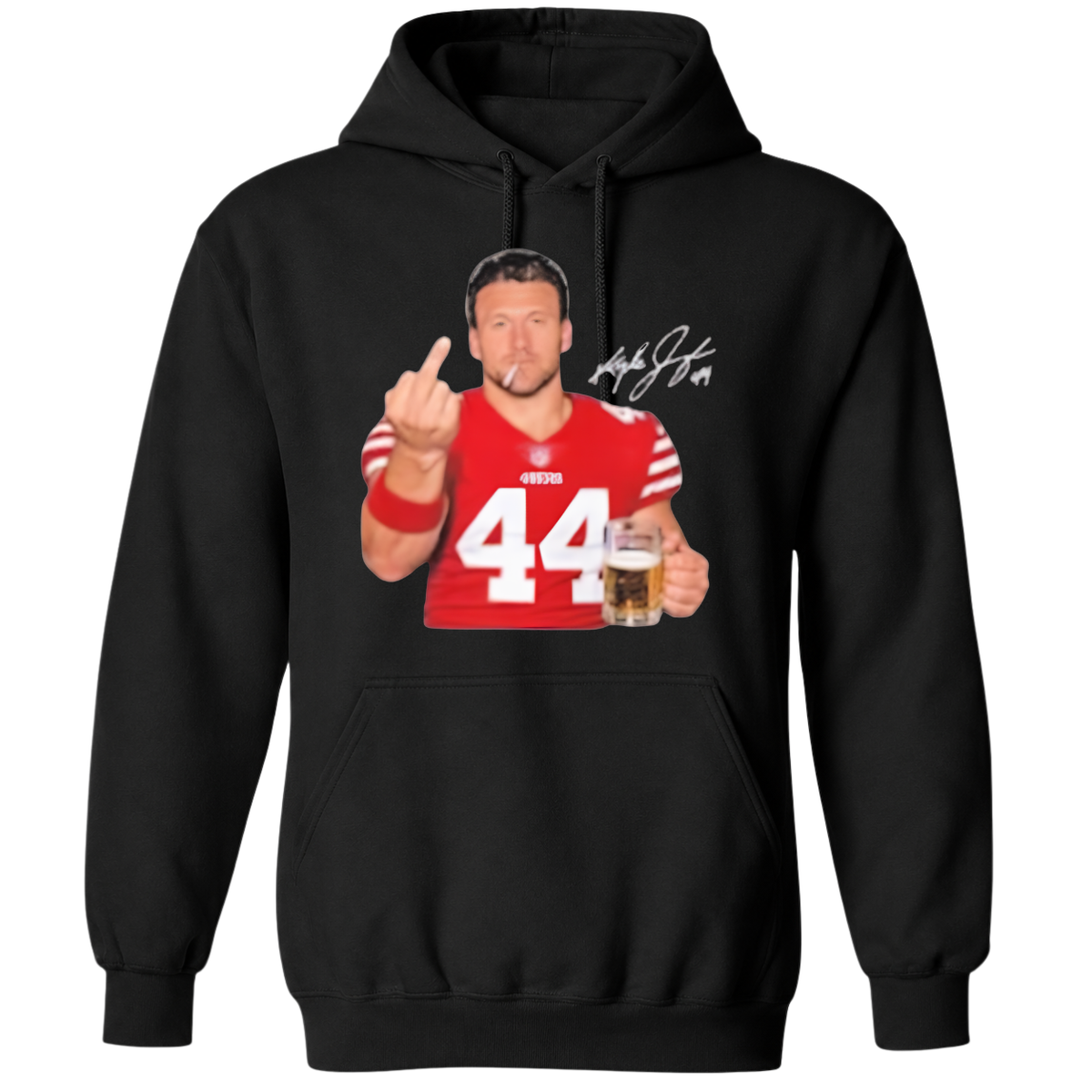 Kyle Juszczyk Drinking Middle Finger T-Shirt