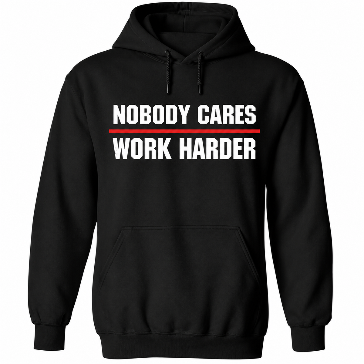 Nobody Cares Work Harder – Motivational Gym T-Shirt