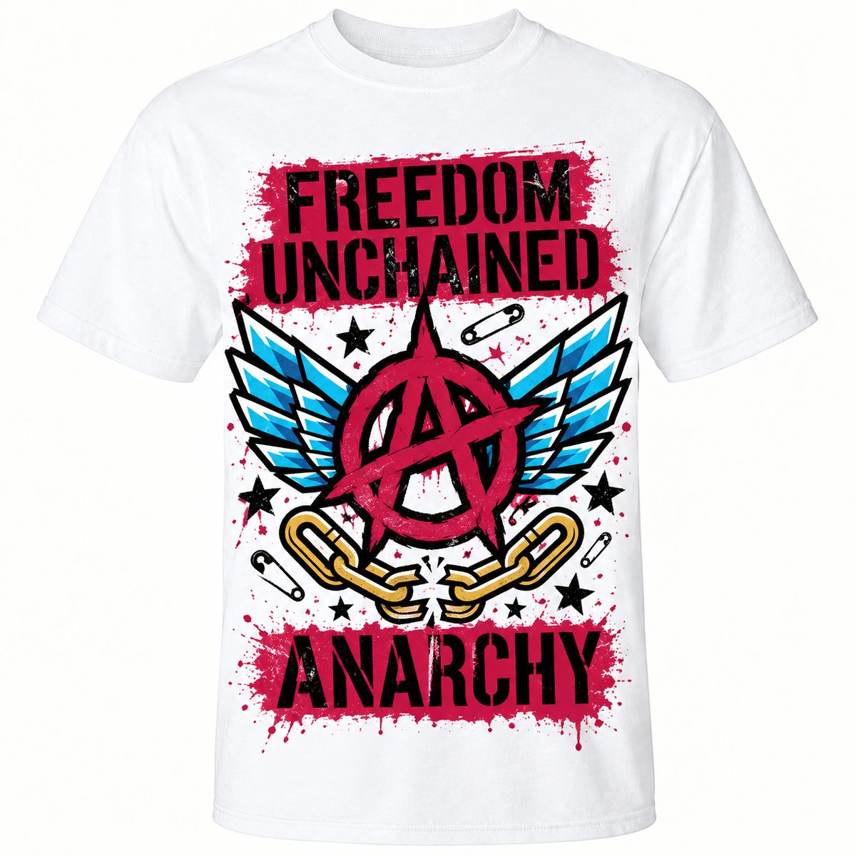 Áo thun in họa tiết "Freedom Unchained"