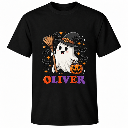 Halloween Ghost Pumpkin Graphic Hoodie T-Shirst