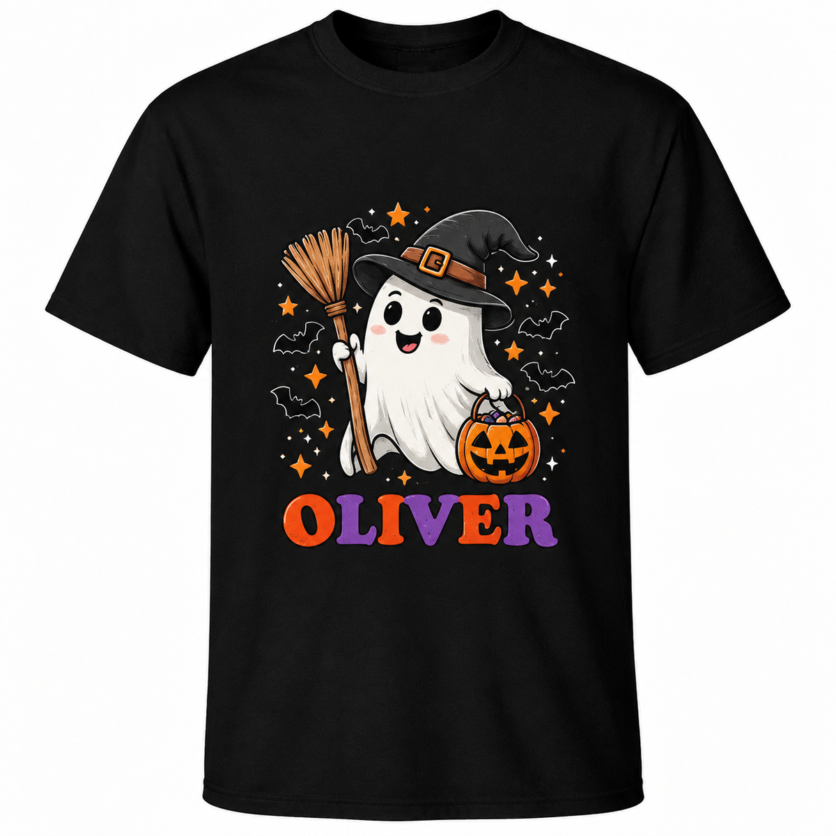 Halloween Ghost Pumpkin Graphic Hoodie T-Shirst