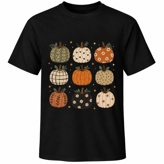 Halloween Pumpkin Patch Graphic T-Shirst