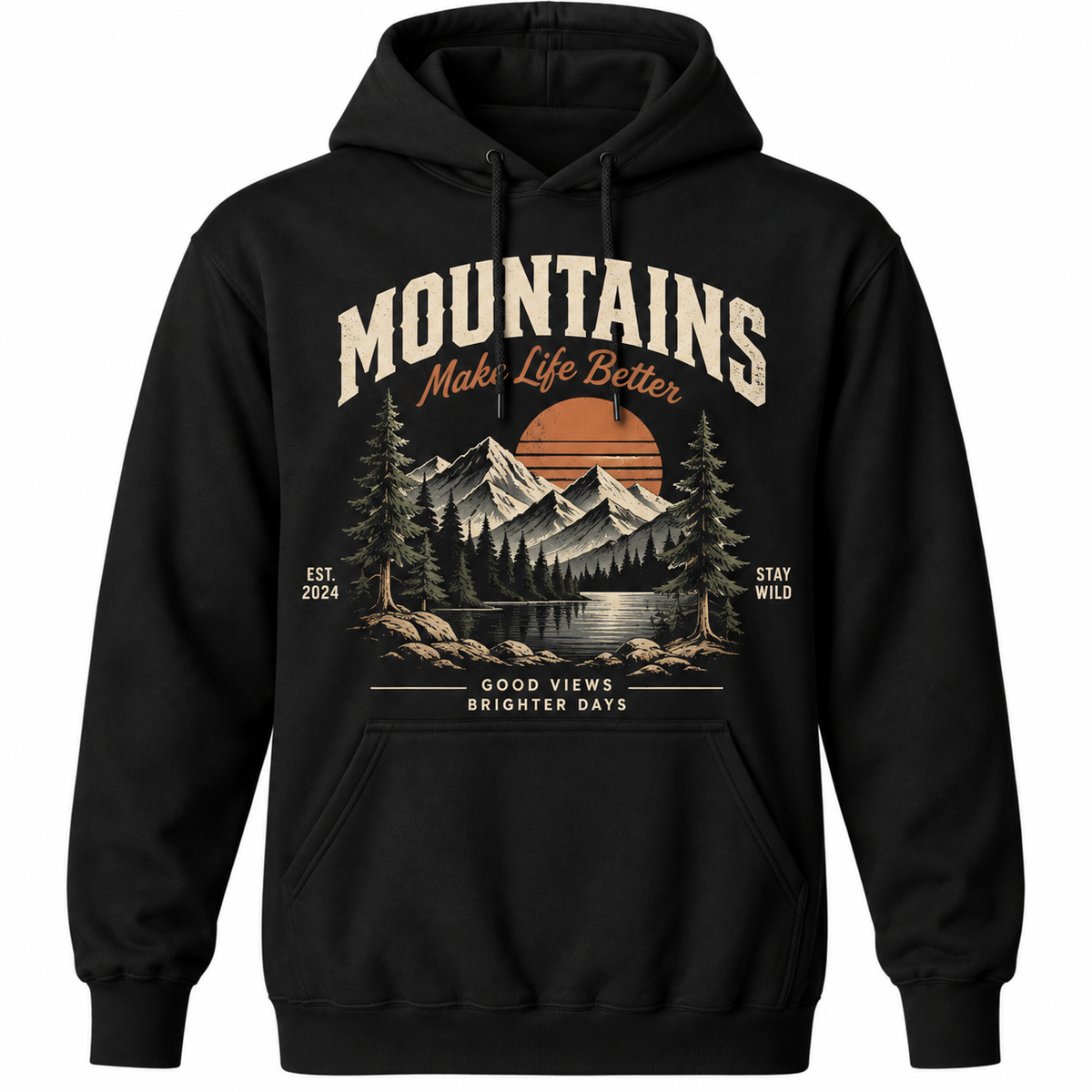 Mountains Make Life Better Vintage T-Shirt